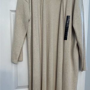 Banana Republic Long open-front sweater; oatmeal in color